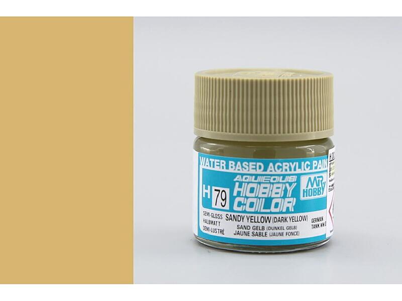 Gunze - Aqueous - H079 - Dark Yellow (Sandy Yellow) - Pískově žlutá 10ml