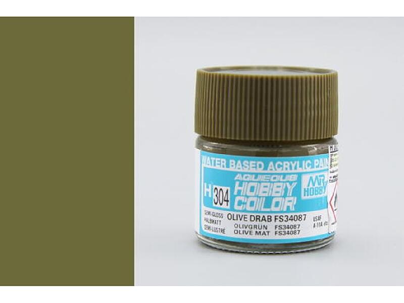 Gunze - Aqueous - H304 - FS34087 Olive Drab - Olivová tmavá 10ml