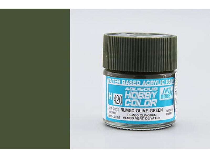 Gunze - Aqueous - H420 - RLM80 Olive Green - Olivově zelená 10ml
