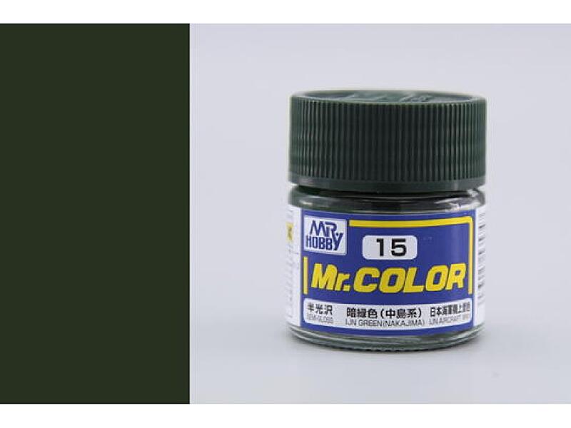 Gunze - Mr.Color - C015 - IJN Green (Nakajima) - IJN Zelená 10ml
