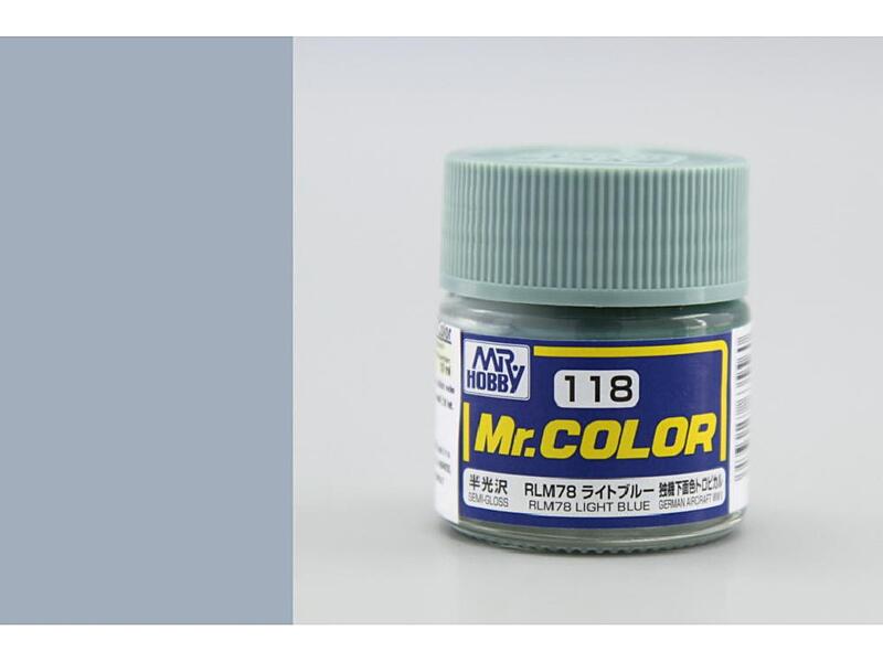 Gunze - Mr.Color - C118 - RLM78 Light Blue - Světle modrá 10ml