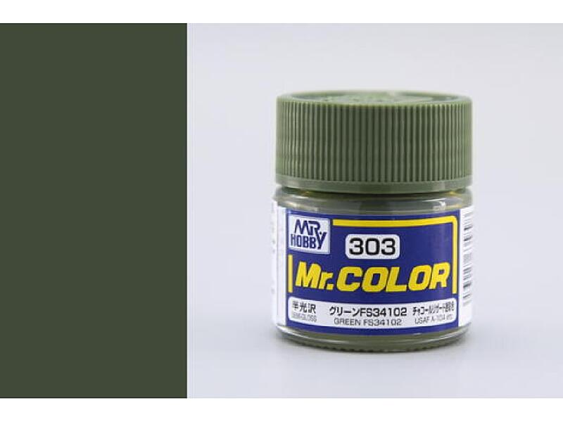 Gunze - Mr.Color - C303 - FS34102 Green - Zelená 10ml