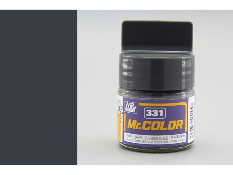 Gunze - Mr.Color - C331 - Dark Seagray BS381C/638- Tmavá mořská šedá 10ml