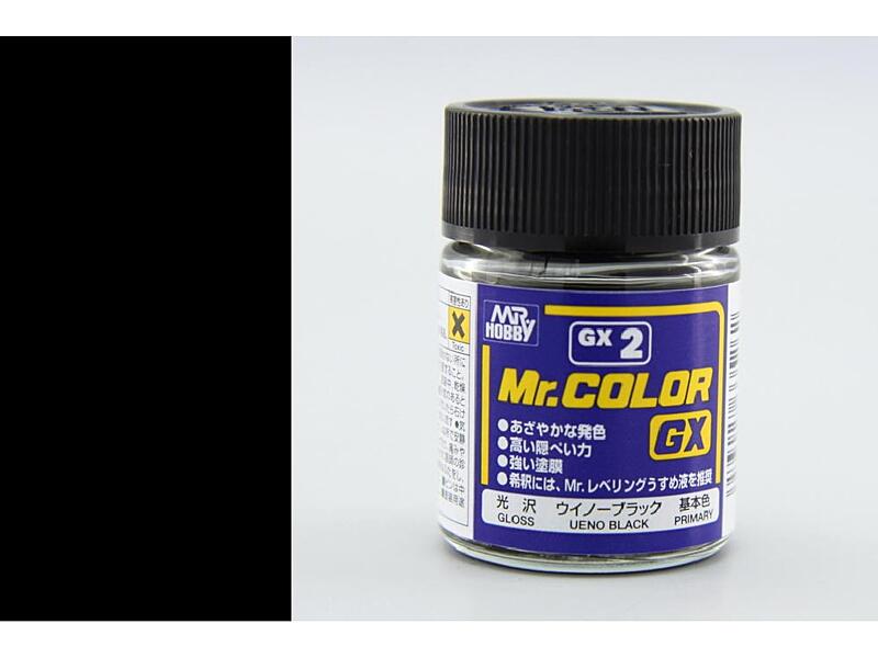 Gunze - Mr.Color GX - GX002 - Black - černá 18ml