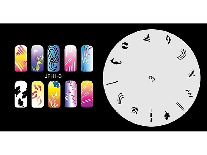 Šablona na nehty (airbrush nail art) JFH01-003