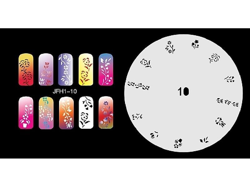 Šablona na nehty (airbrush nail art) JFH01-010