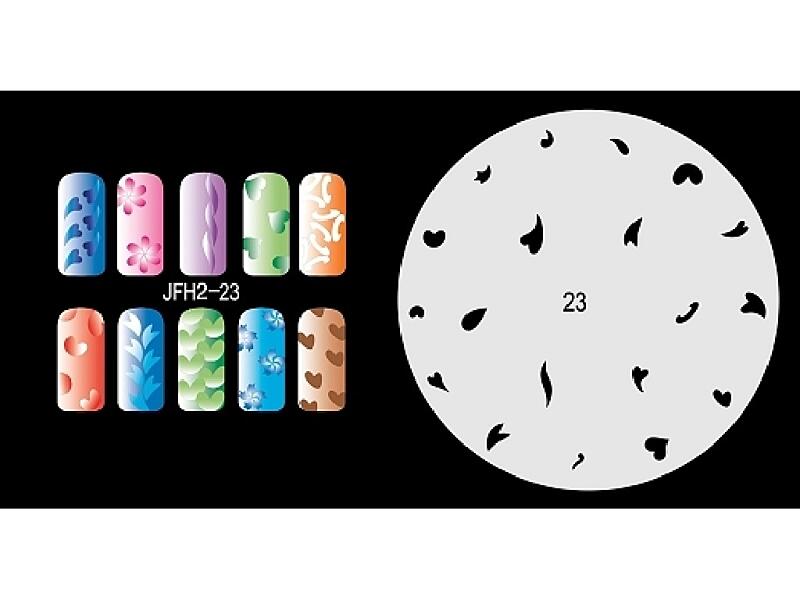 Šablona na nehty (airbrush nail art) JFH02-023