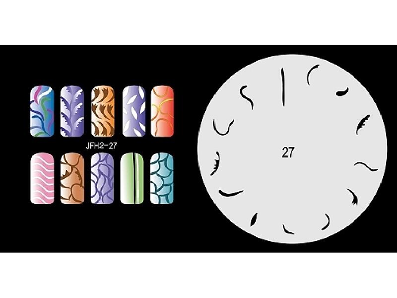 Šablona na nehty (airbrush nail art) JFH02-027