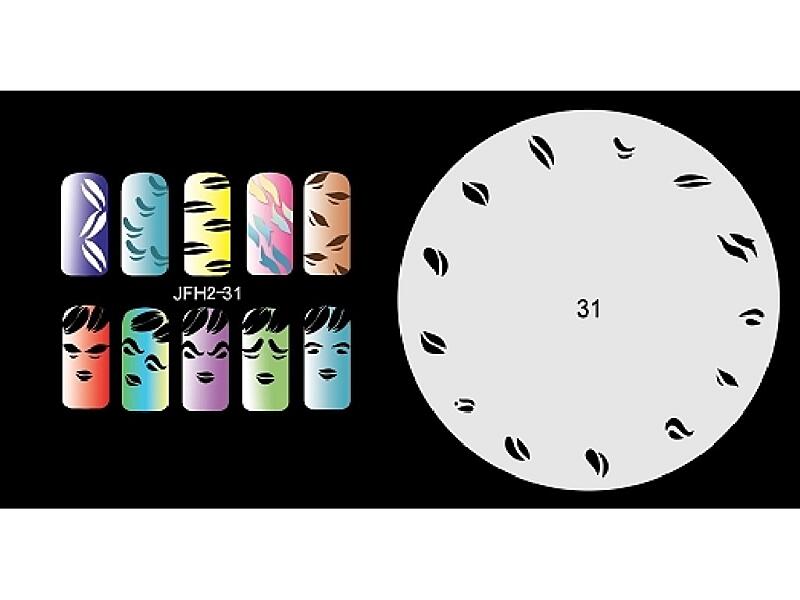 Šablona na nehty (airbrush nail art) JFH02-031