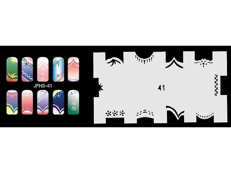 Šablona na nehty (airbrush nail art) JFH03-041
