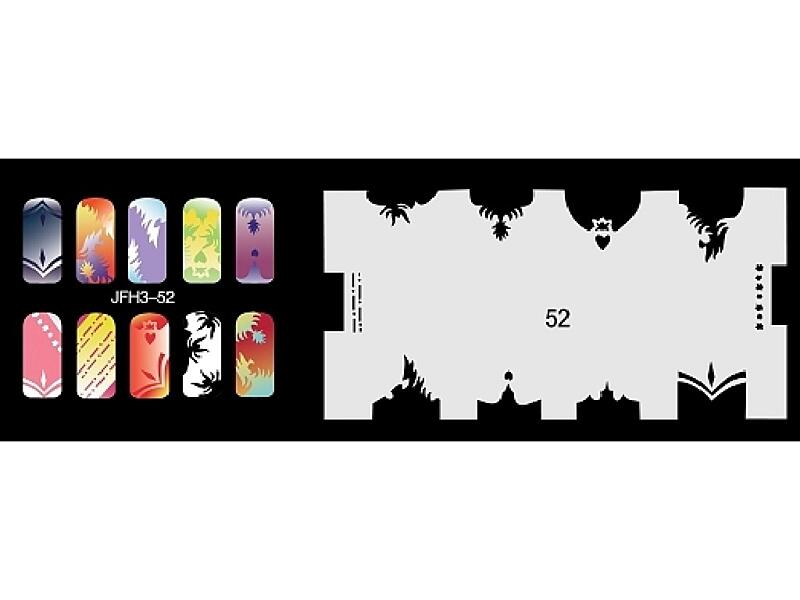 Šablona na nehty (airbrush nail art) JFH03-052