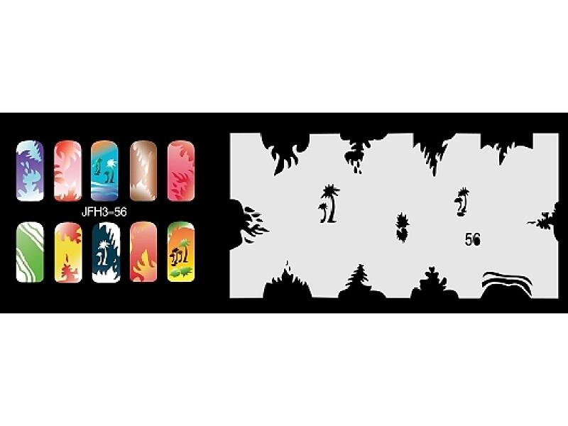 Šablona na nehty (airbrush nail art) JFH03-056