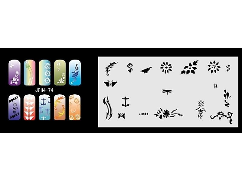 Šablona na nehty (airbrush nail art) JFH04-074