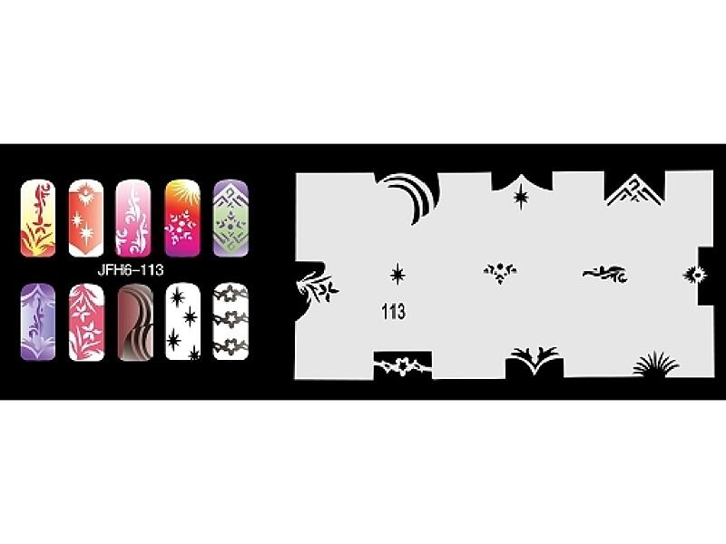 Šablona na nehty (airbrush nail art) JFH06-113