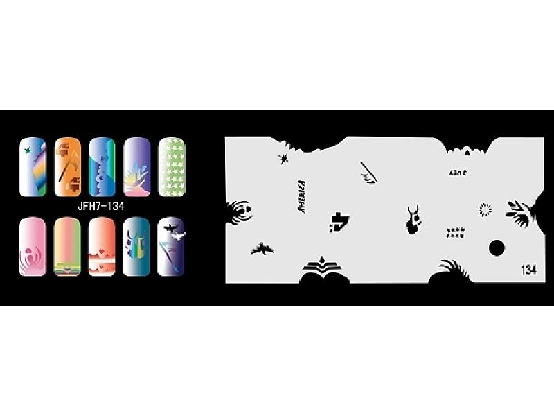 Šablona na nehty (airbrush nail art) JFH07-134