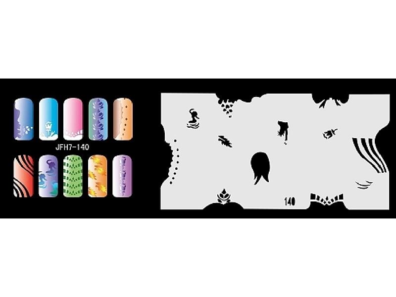Šablona na nehty (airbrush nail art) JFH07-140