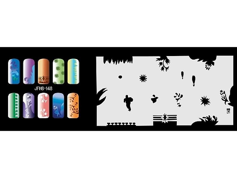 Šablona na nehty (airbrush nail art) JFH08-148