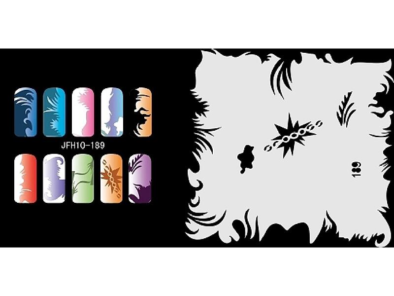 Šablona na nehty (airbrush nail art) JFH10-189