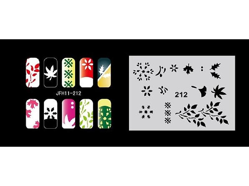 Šablona na nehty (airbrush nail art) JFH11-212