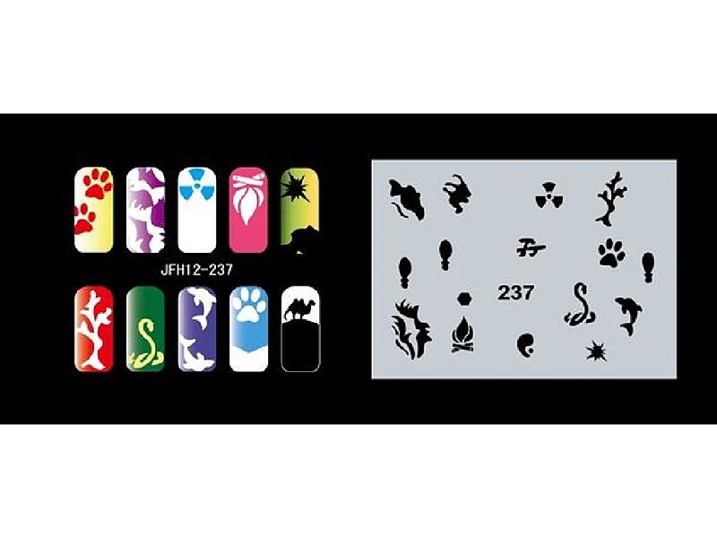 Šablona na nehty (airbrush nail art) JFH12-237