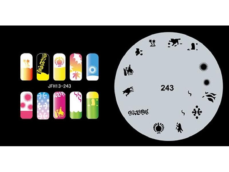 Šablona na nehty (airbrush nail art) JFH13-243