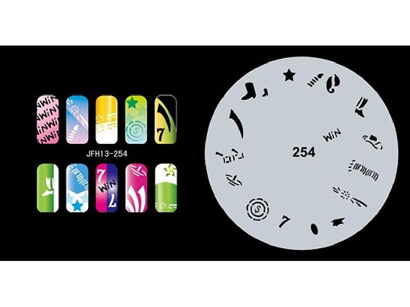 Šablona na nehty (airbrush nail art) JFH13-254