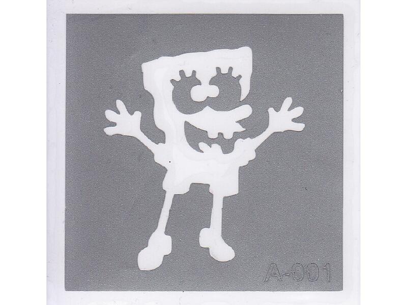 Šablona pro třpytivé tetování  A001