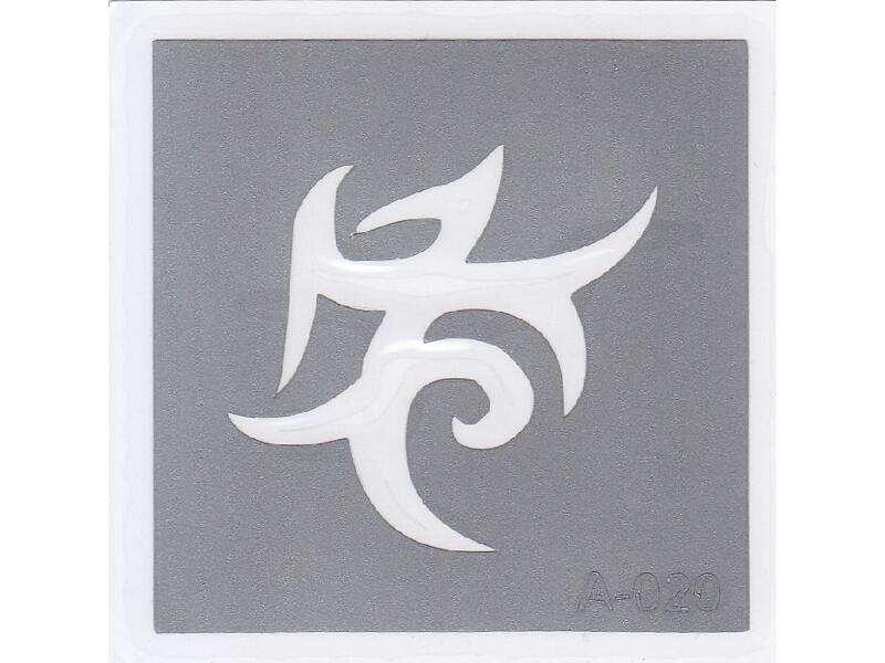 Šablona pro třpytivé tetování  A020