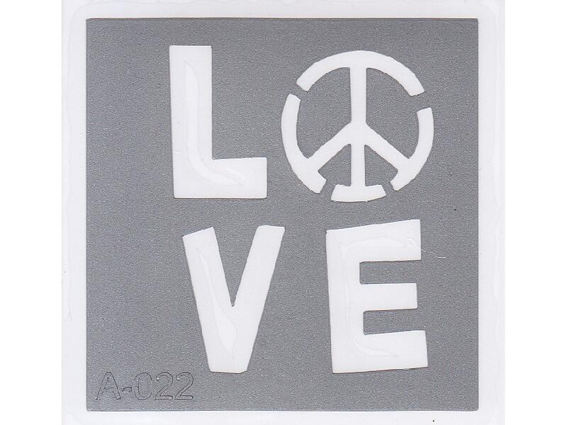 Šablona pro třpytivé tetování  A022