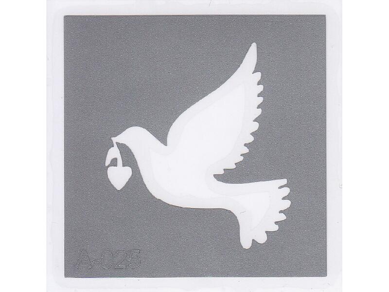 Šablona pro třpytivé tetování  A025