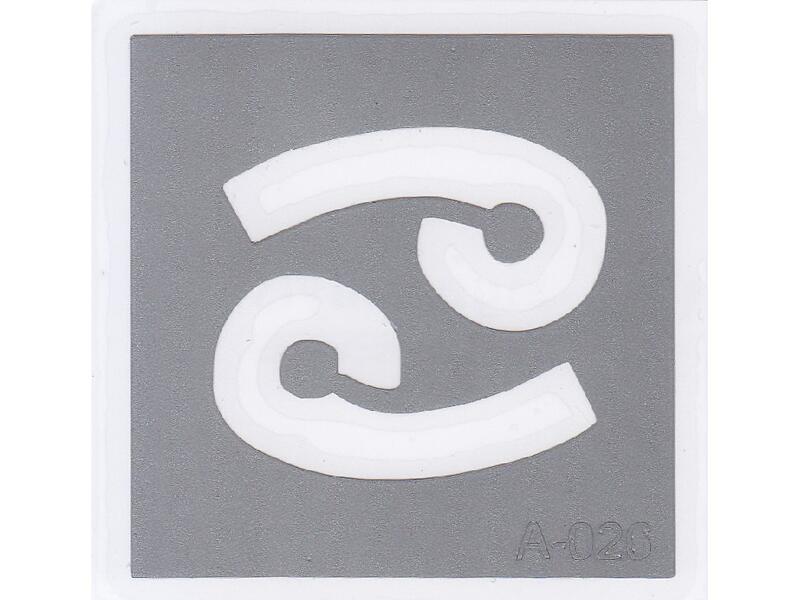 Šablona pro třpytivé tetování  A026