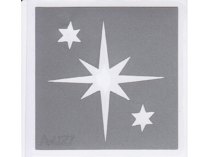 Šablona pro třpytivé tetování  A027