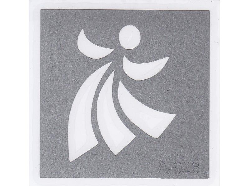 Šablona pro třpytivé tetování  A028