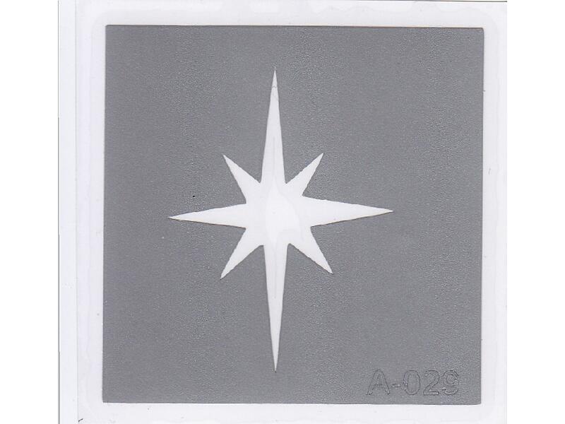 Šablona pro třpytivé tetování  A029