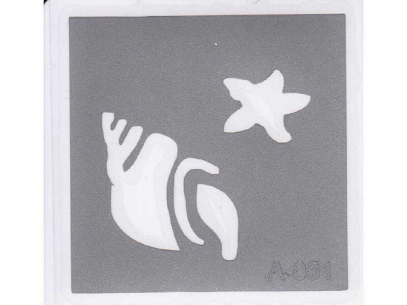 Šablona pro třpytivé tetování  A051