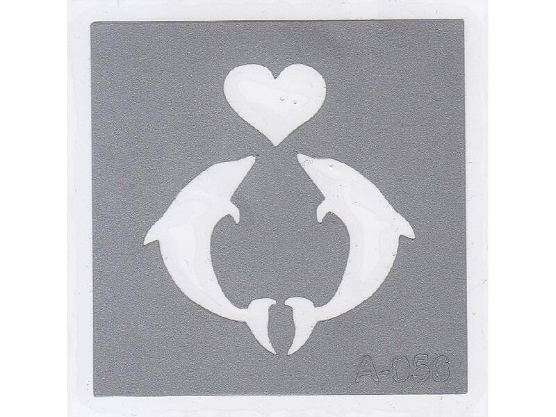 Šablona pro třpytivé tetování  A056