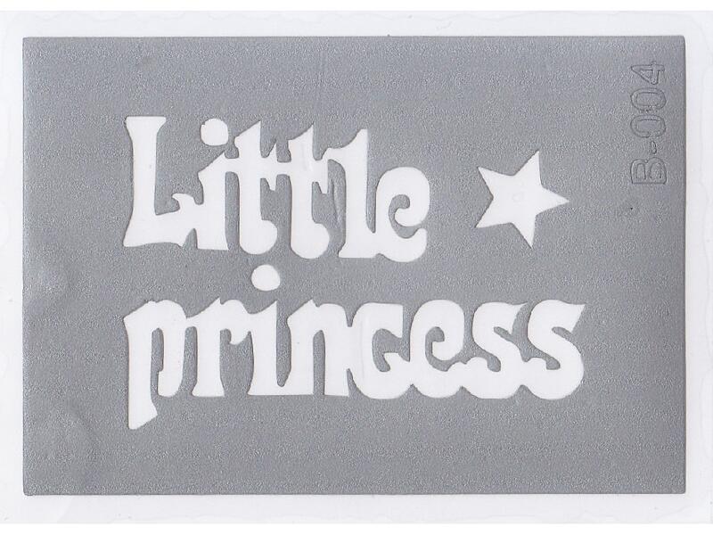 Šablona pro třpytivé tetování  B004