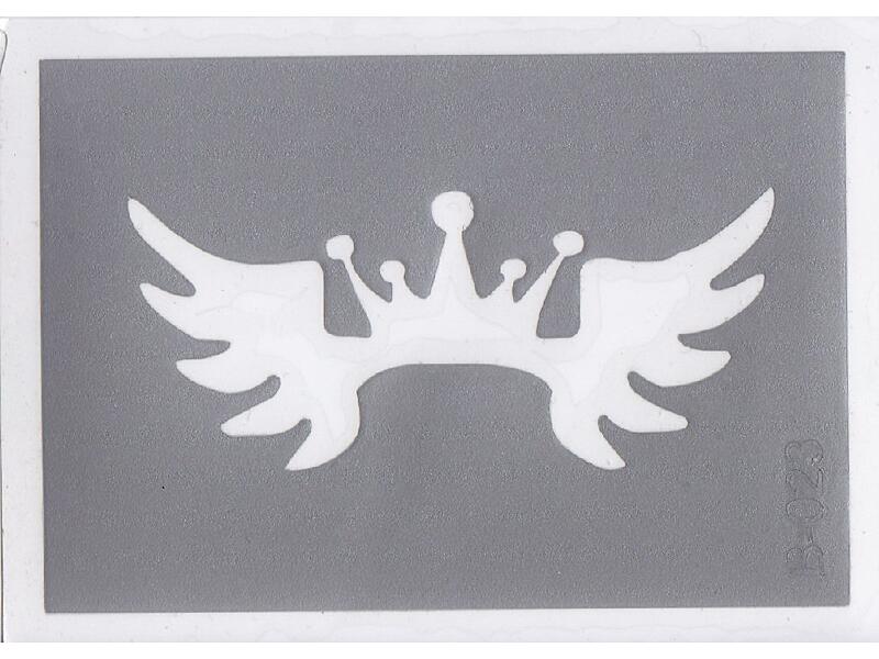 Šablona pro třpytivé tetování  B023