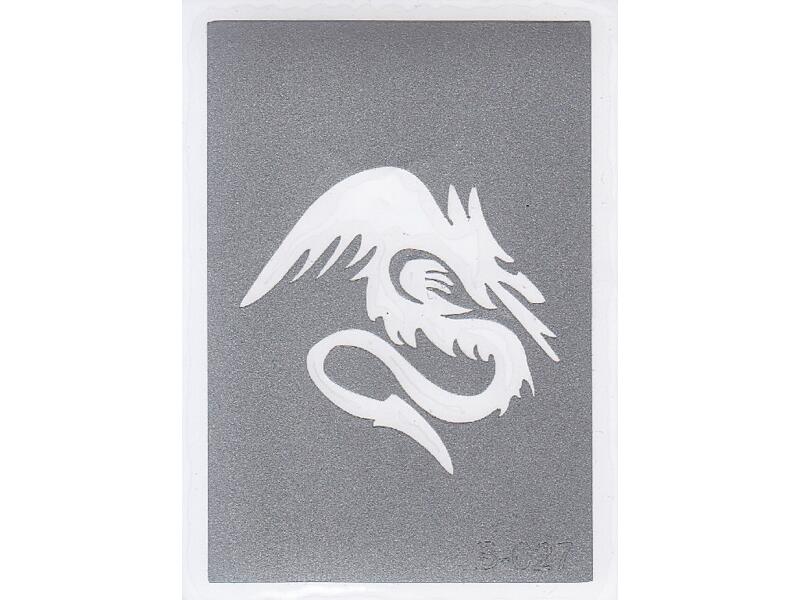 Šablona pro třpytivé tetování  B027