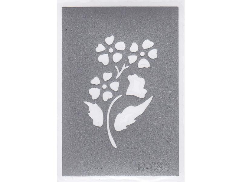 Šablona pro třpytivé tetování  B091