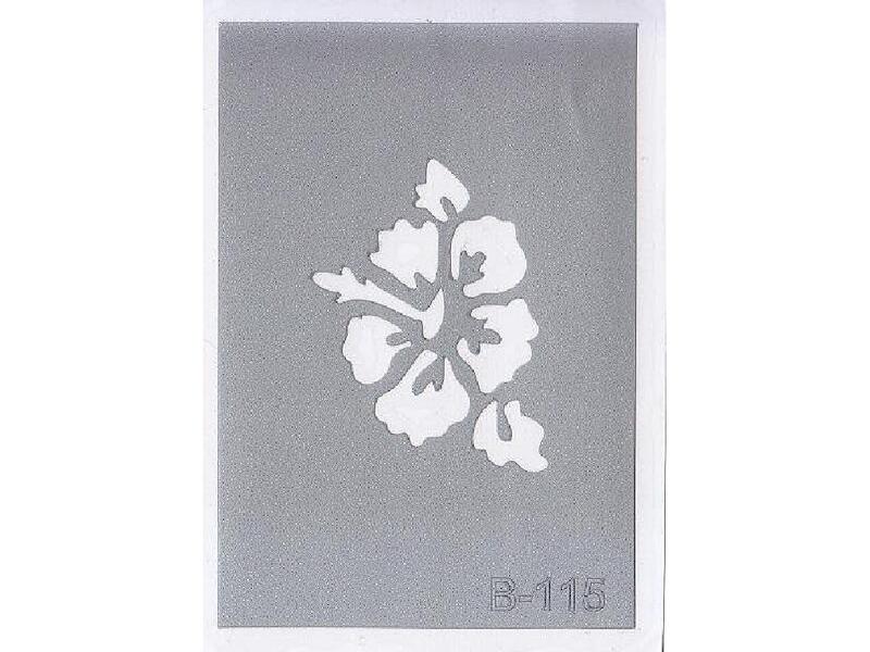 Šablona pro třpytivé tetování  B115