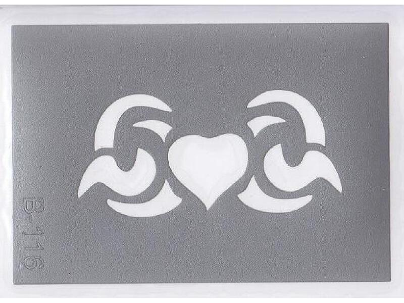 Šablona pro třpytivé tetování  B116