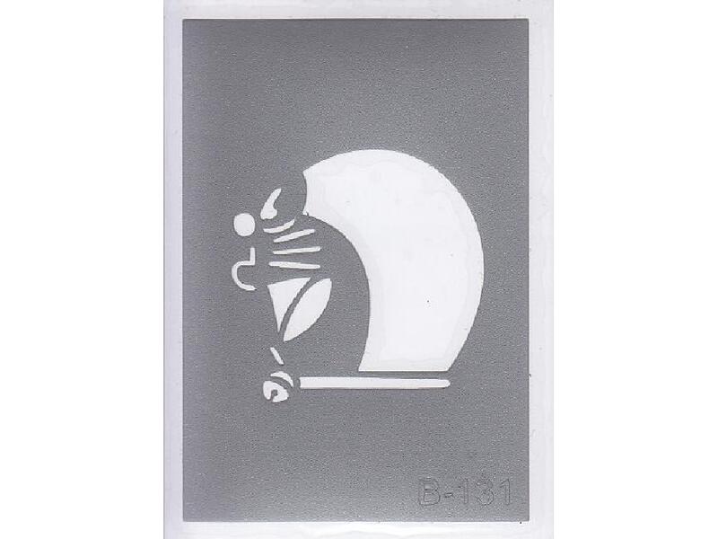 Šablona pro třpytivé tetování  B131