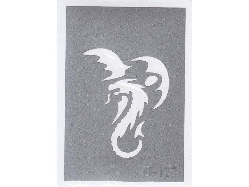 Šablona pro třpytivé tetování  B137