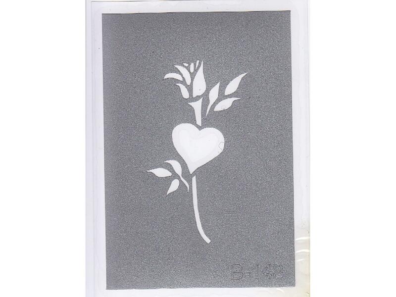 Šablona pro třpytivé tetování  B148