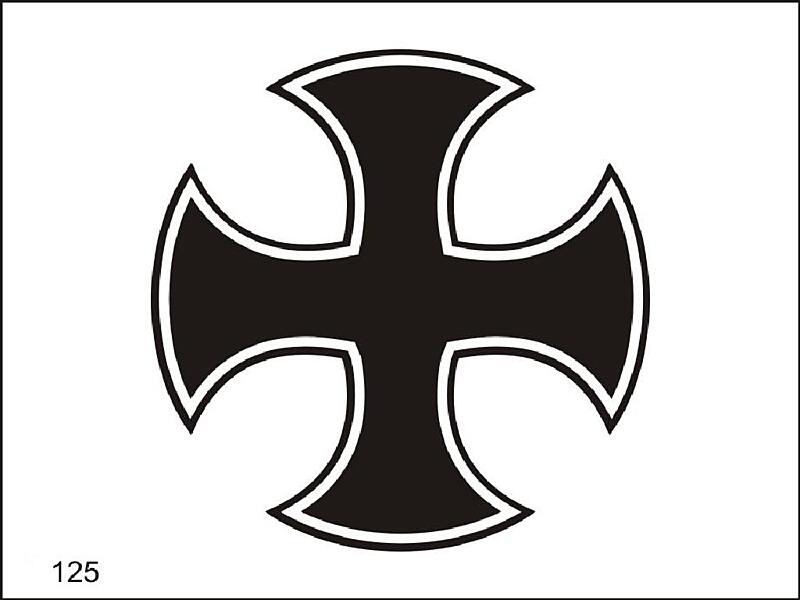 Šablona pro dočasné airbrush tetování M125 - 6,5 x 8,5 cm