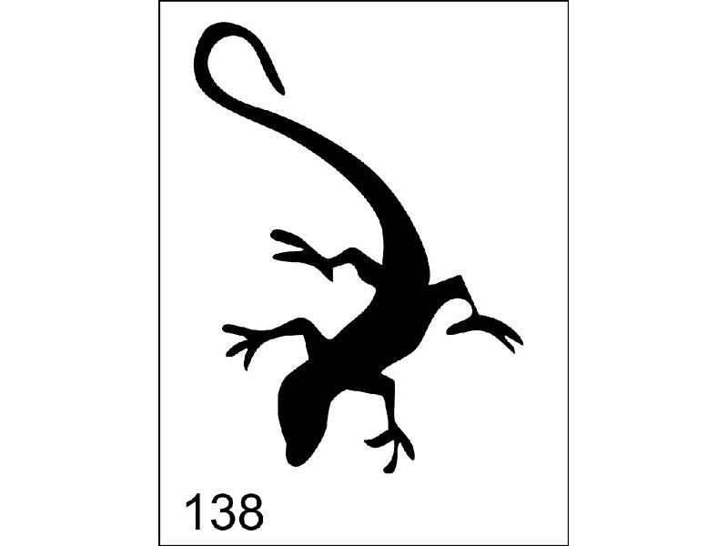 Šablona pro dočasné airbrush tetování M138 - 6,5 x 8,5 cm