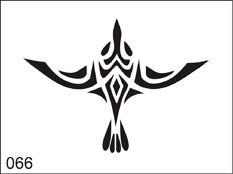 Šablona pro dočasné airbrush tetování V066 - 11,5 x 15,5 cm