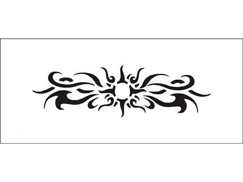 Šablona pro dočasné airbrush tetování V086 - 7 x 15,5 cm