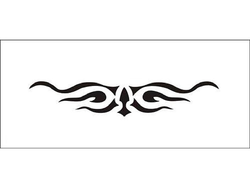 Šablona pro dočasné airbrush tetování V089 - 7 x 15,5 cm